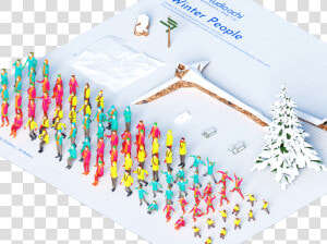 Winter People Cold Christmas Forest Winter Snow People   Hinamatsuri  HD Png Download