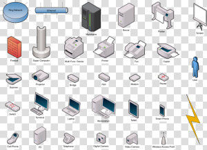 Networking Drawing Chart   Common Network Diagram Symbols  HD Png Download