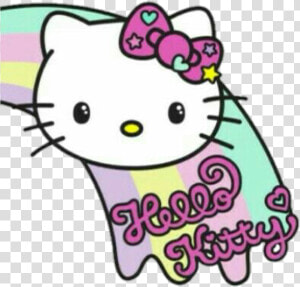 Hellokitty Kitty Kawaii Rainbow Arcoiris Pastel   Hello Kitty Vector Png  Transparent Png