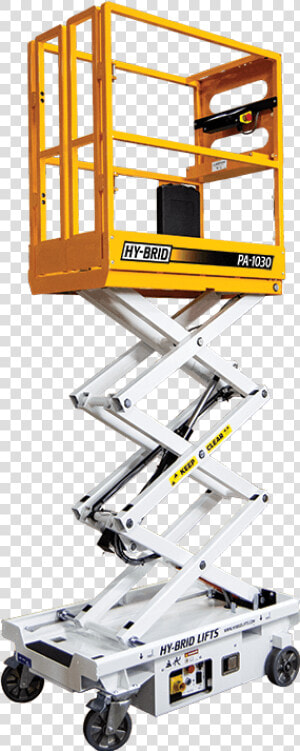 Hy Brid Pa 1030 Push Around Scissor Lift   Custom Equipment Pa 1030  HD Png Download