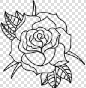 Rose Outline   Small Rose Outline  HD Png Download