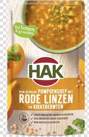 Pumpkin Soup With Red Lentils And Chickpeas   Hak Soep In Zak  HD Png Download