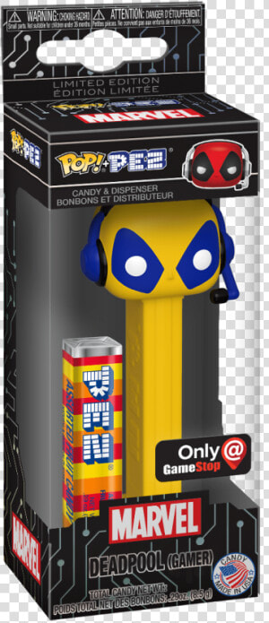 Gamer Deadpool Pop Pez  HD Png Download