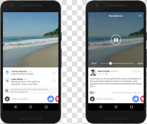 Live Vod Comments Android   Facebook Video Mobile Comments  HD Png Download