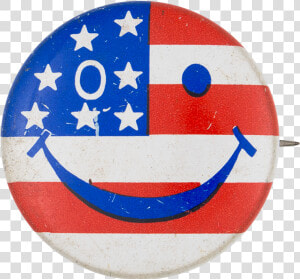 American Flag Smiley Smileys Button Museum   Alabama Crime Victims Compensation Commission  HD Png Download