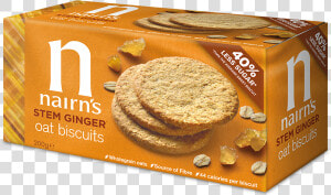 Stem Ginger Oat Biscuit   Nairn Oatcakes Stem Ginger  HD Png Download