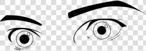 Can Use For Book Cover  Man Eyebrows Clipart Transparent   Cartoon Wide Open Eyes  HD Png Download