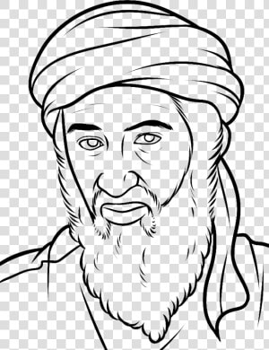 Osama Bin Laden Png   Osama Bin Laden Easy To Draw  Transparent Png