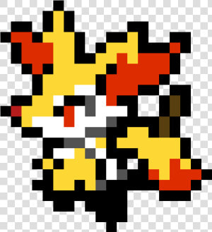 Braixen Pixel Art Minecraft  HD Png Download