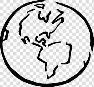 Earth Sketch Clip Art At Clker   Earth Clip Art  HD Png Download