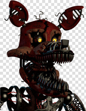 Five Nights At Freddy S 4 Nightmare Jump Scare   Nightmare Foxy  HD Png Download