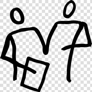 This Free Icons Png Design Of 2 People Looking At A   Two People Clip Art  Transparent Png