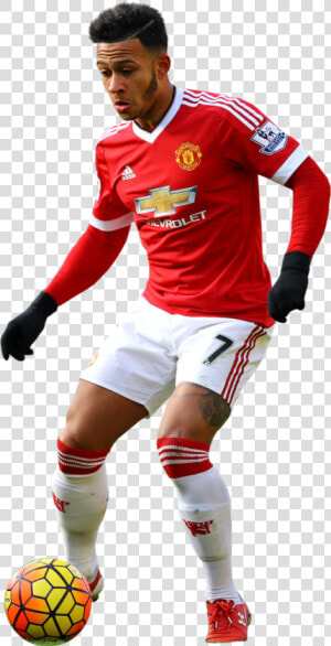 Memphis Depay render   Transparent Manchester United Player Png  Png Download