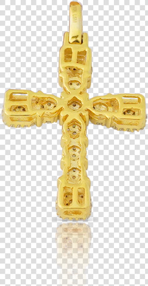 10k Yellow Gold Cross Pendant   Leondre Devries Young  HD Png Download