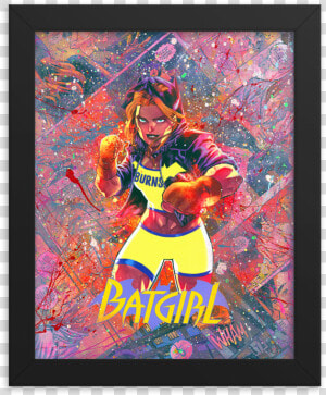 Batgirl Comic Canvas Framed Reproduction Print   Painting  HD Png Download