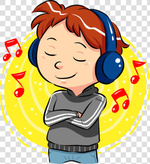 Music Listening Clip Art   Listen To Music Clipart  HD Png Download