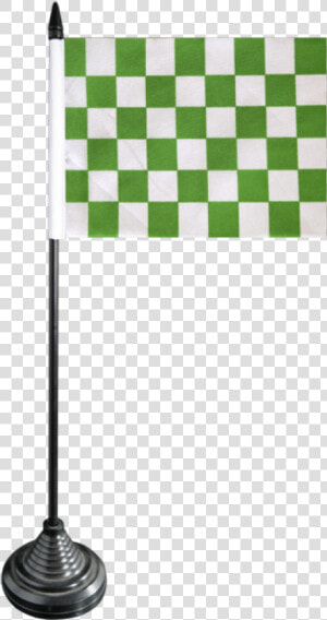 Checkered Green white Table Flag   Flag  HD Png Download