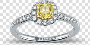 Devous Fancy Yellow Diamond Ring   Pre engagement Ring  HD Png Download