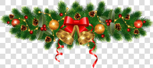 Christmas Golden Bells And Ornaments Decoration Png   Christmas Decorations Clip Art Free  Transparent Png