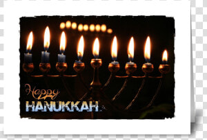 Happy Hanukkah Greeting Card   Hanukkah Lights  HD Png Download