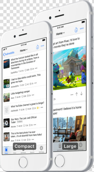 Reddit Mobile App Interface  HD Png Download