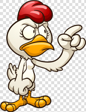 Chicken Cartoon Illustration   Chicken Cartoon Transparent  HD Png Download