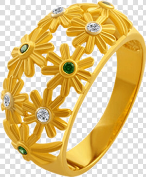 10kt Yellow Gold Ring For Women   Gold Ring Of Pc Chandra  HD Png Download