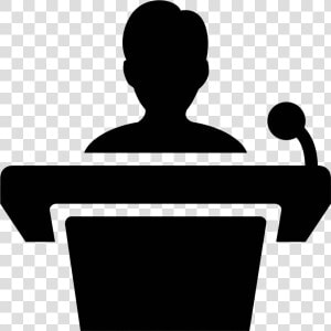 Lecturer Icon Free   Public Speaking Speaker Icon Png  Transparent Png