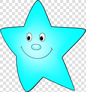 Light Blue Cartoon Star Flying   Star Light Clip Art  HD Png Download