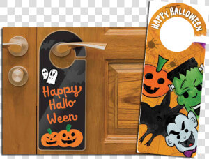 Door Hangers Halloween  HD Png Download