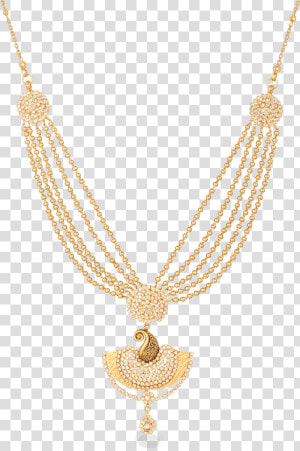 Anusha 22ct Gold Polki Peacock Bridal Necklace   Necklace  HD Png Download