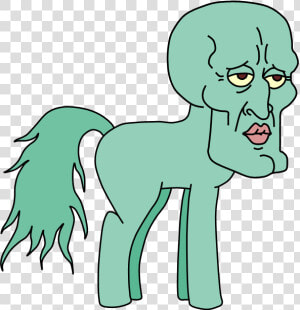 Transparent Squidward Png   Handsome Squidward Pony  Png Download