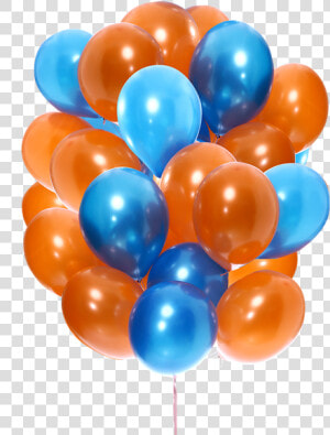 Picture Of Midnight Summer   Blue And Orange Balloons Transparent  HD Png Download