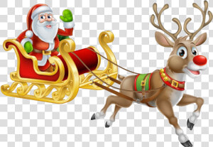 Rudolph Christmas Png Photo   Santa Claus Reindeer Rudolph  Transparent Png