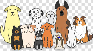 Group Of Dog Cartoon   Transparent Cartoons   Group Of Dogs Clipart  HD Png Download