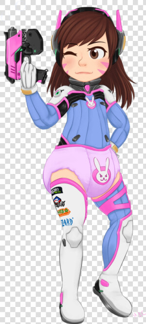 Contagious Magic   D   Va   D Va In Diapers   Png Download   D Va In A Diaper  Transparent Png