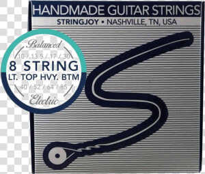 Stringjoy Nickel Alloy hex 8 String Light Top Heavy   85 Gauge Guitar String  HD Png Download