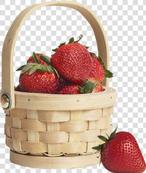 Strawberry In Basket Png Image   Strawberry Basket Png  Transparent Png