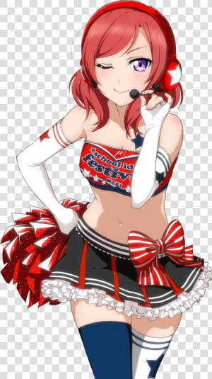 Yazawa Nico love Live  school Idol Project  Love Live   Love Live Maki Nishikino Cheerleader  HD Png Download