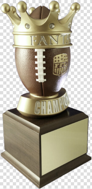 Fantasy Football Crown Small Perpetual Trophy   Best Fantasy Football Trophies  HD Png Download