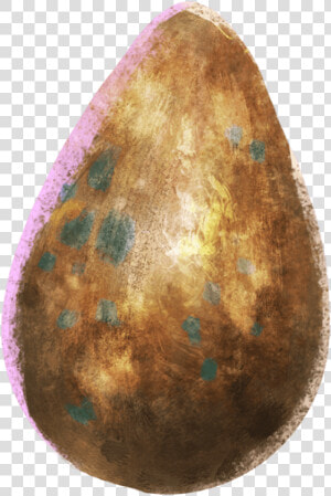 A Lumpy  Brown Egg With Green Speckles   Egg  HD Png Download