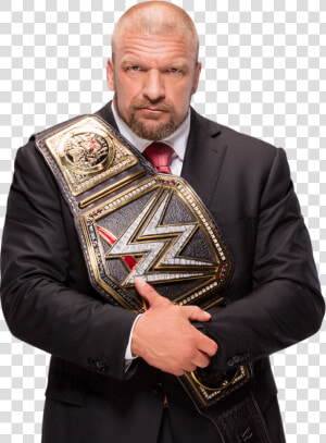 Triple H With World Heavy Weight Championship awl141  HD Png Download