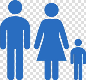 Family With A Household Icon With Color Clipart   Png   Male Female Population Icon  Transparent Png