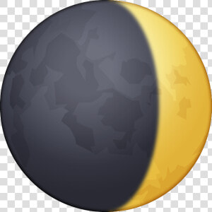 Waxing Crescent Moon Emoji  HD Png Download