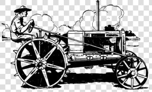 Wheel wagon chariot   Antique Tractor Clip Art  HD Png Download