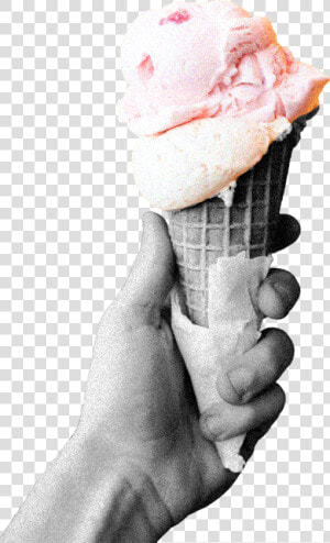 Three Fantale Lollies Black And White Photo Of Hand   White Ice Cream Lolly Png  Transparent Png