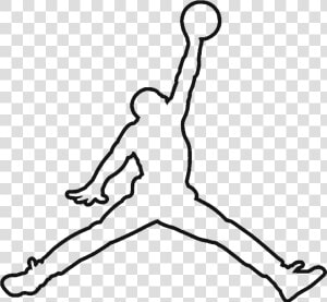 Jumpman  Air Jordan  Logo  White  Black Png Image With   Jordan Logo White  Transparent Png