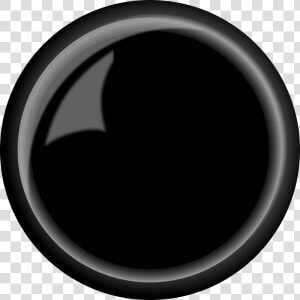 Button  Round Shiny Black   Shiny Black Button  HD Png Download