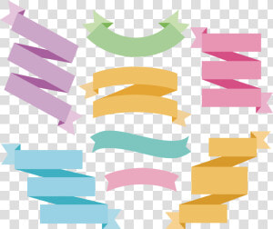 Paper Ribbon Adobe Color   Iölustrator Ribbon  HD Png Download