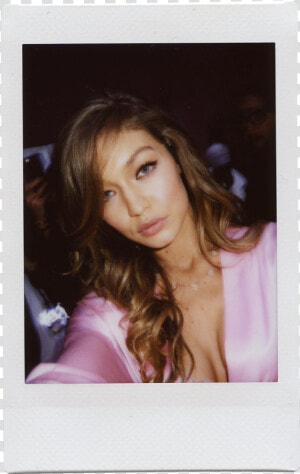 Gigi Hadid Victoria  39 s Secret Polaroid  HD Png Download